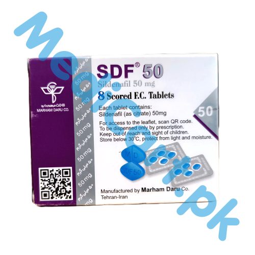 SDF 50mg Sildenafil Citrate tablets from Iran – Original Viagra alternative available in Pakistan with discreet delivery from medicart.pk