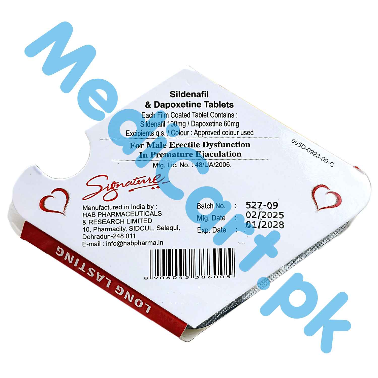 Original Super Synergi100mg/60mg (Sildenafil + Dapoxetine) Tablets | HAB Pharma - Image 4